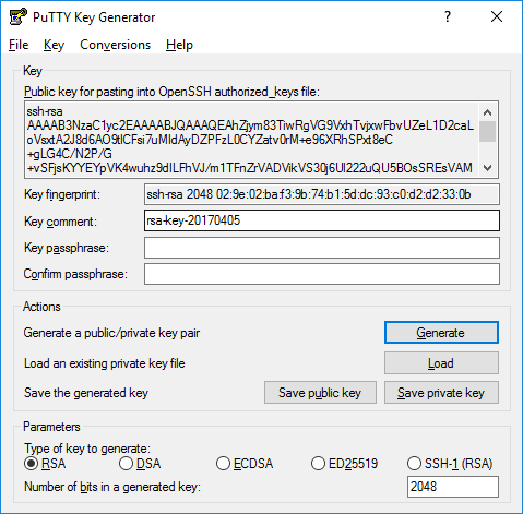 puttygen_created_key_and_asking_for_passphase_to_save_private_key.png